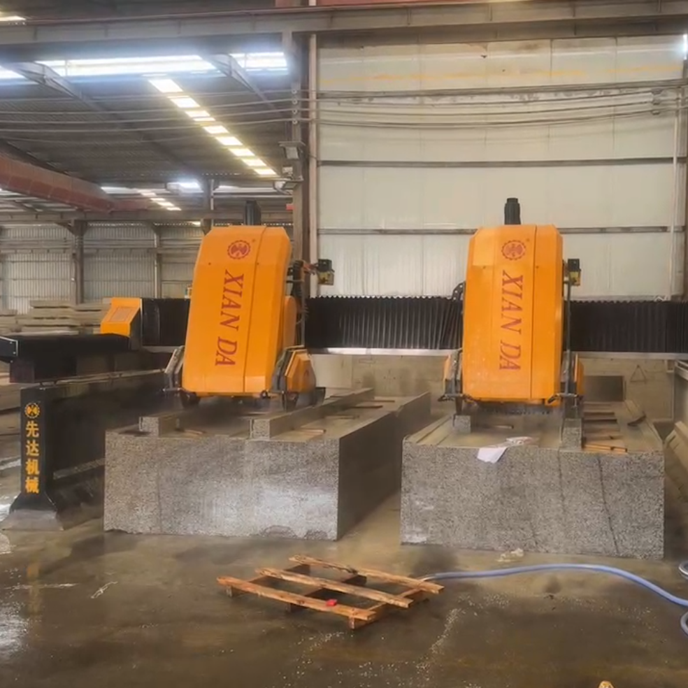 3 Axis CNC Linear Cutting and Milling Machine High Precision Stone and Kerbstone Profiling Machine