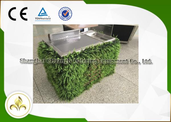 Certificação móvel do CE ISO9001 da chapa para assar do tampo da mesa do equipamento da grade de Hibachi