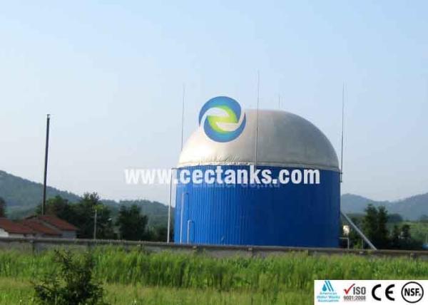 Cuve de stockage de biogaz d'acier de l'ART 310 avec la double couverture de support de gaz de membrane de PVC