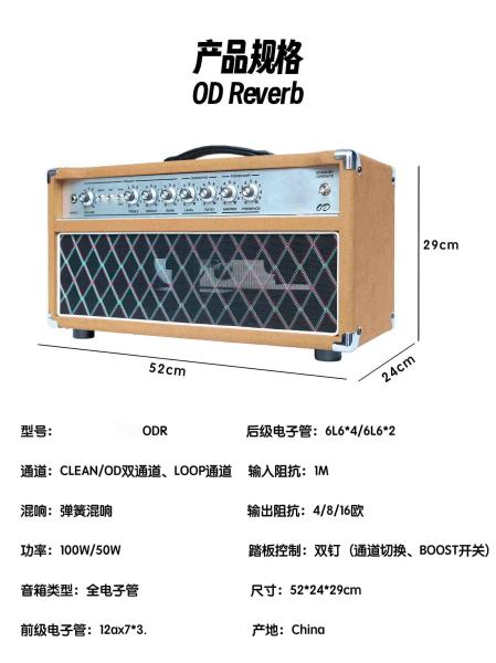 Custom Dumble Clone 2025 Overdrive Reverb 50-Watt Hand-Wired Tube Head-Suede Blue JJ Tubes 50W