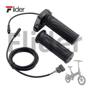 Reemplazo del puño del acelerador para bicicleta eléctrica plegable Jetson Haze para bicicleta eléctrica DYU con botón de control de crucero y voltímetro LCD