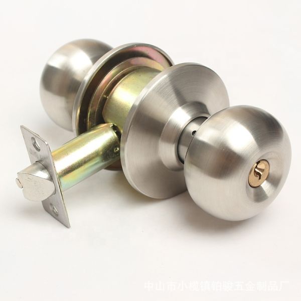 Bedroom Kitchen Door Lock Cabinet Stainless Steel Ball Lock Tubular Lever Lock