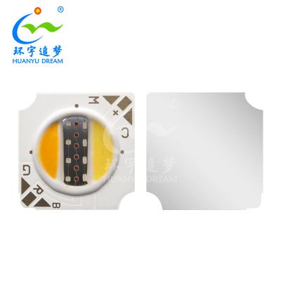 Chip LED colorido 12V 10W 1313 5 EM 1 RGBCW COB LED Chip