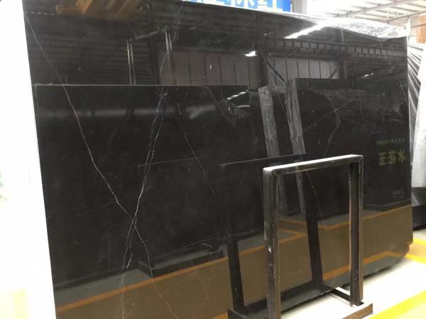 Nero Marquina Polished Natural Marble Tile Bathroom Marble Shower Floor Tile