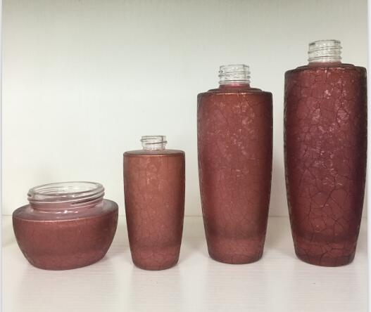 Стеклянное Skincare упаковывая/косметическое сливк опарника разливает бутылки по бутылкам лосьона для личной заботы