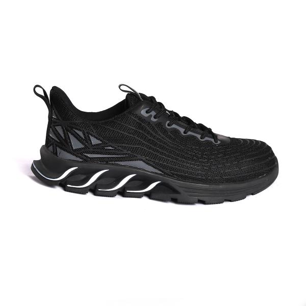 Fonction d'absorption des chocs Chaussure respirante à tricots à la mouche avec lacets et chaussures de sécurité S3 à semelle EVA