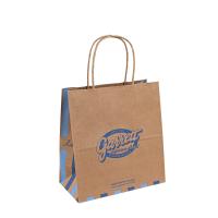 Empacotamento de alimento reciclável feito sob encomenda amigável torcido afastado de Eco do saco de Brown Kraft do punho