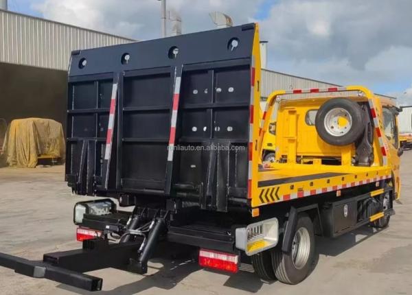 Factory Heavy Duty 8 Ton Tow Truck Wrecker Flat Bed Towing Road Rescue Recovery Truck Tilt Tray Tow Trailer Truck