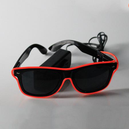 Multi-Color Half Frame EL Sunglasses Light Up Glow Sunglasses For Concerts, Party, Night Clubs