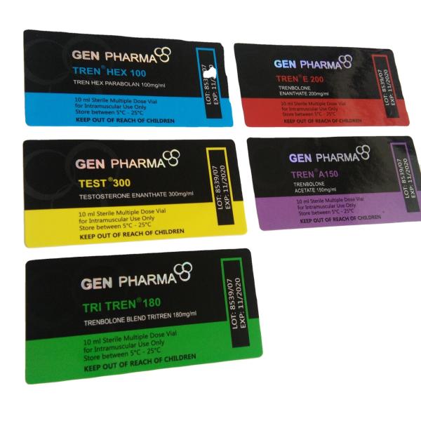 Gen Pharma Water Resistant 10ml Glass Vial Labels
