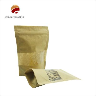 Impressão em gravura Saco de papel Karft Embalagens alimentares CMYK Saco Kraft PE à prova de umidade