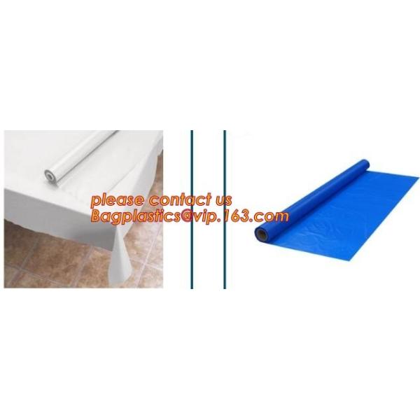 прямоугольник пакета 10Pcs водоустойчивый скатерть пластиковое Tablecover крышки таблицы 137cm x 274cm для события Decorati Patry свадьбы
