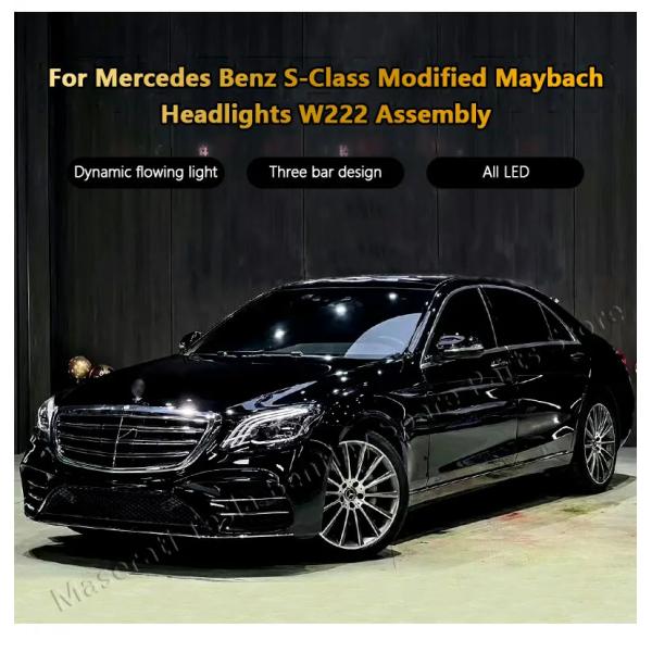 Faros LED para Mercedes Benz 2014-2017 Clase S W222 Actualice su modelo de automóvil W222