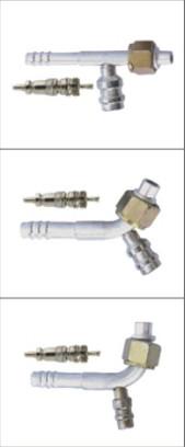 #6 #8 #10 #12 Al joint with iron jacket R12 high & low pressure valve (Female Flare / auto air conditioning hose fitting