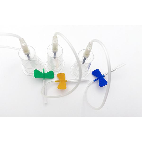 Aguja para recolección de sangre con vacío de mariposa para uso único en el hospital de todos los tamaños