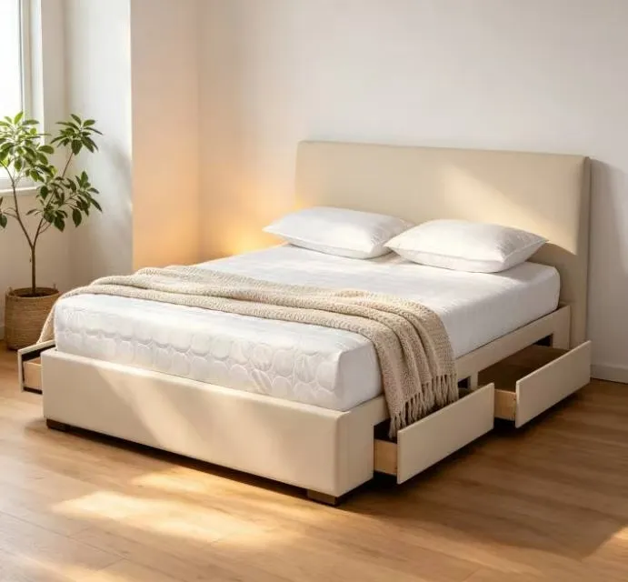 Extra Space Storage Drawers Under Solid Bed Frame