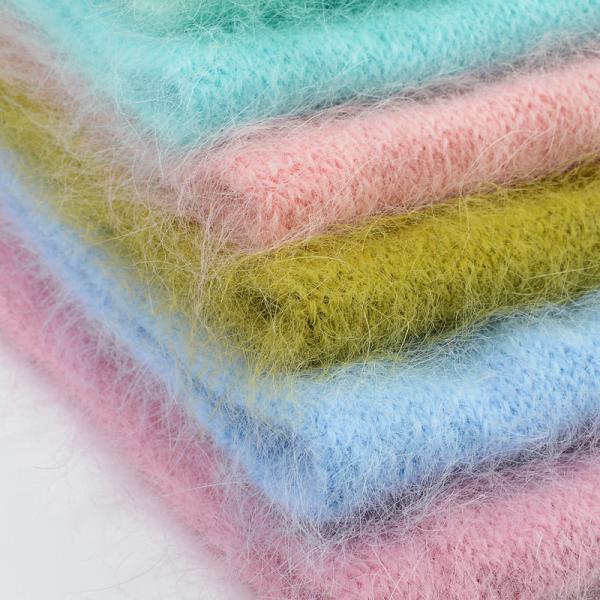 1/15NM Rabbit Hair Yarn 15%Angora 5%Wool 30%VIS50%NY Blend Luminous Angora Knitting Yarn