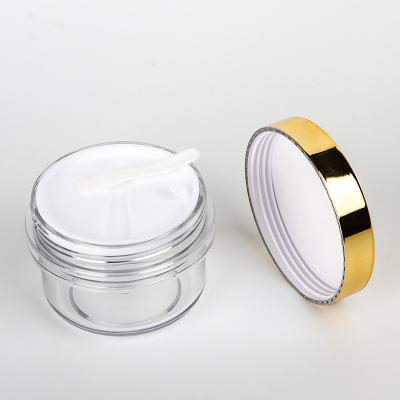 o creme facial da manteiga do corpo da tampa do ouro de 100ml 120ml 200ml esfrega o recipiente que o mini creme cosmético preto luxuoso vazio range 50 ml