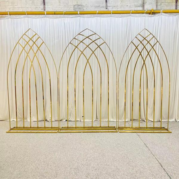 Фон декорации для свадебного приема церковь европейский стенд нержавеющей стали трубы полка