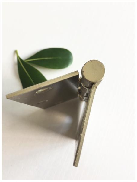 Steel Circle Stainless Steel Ball Bearing Hinges Bright Brass Plated 3.0mm Thickness