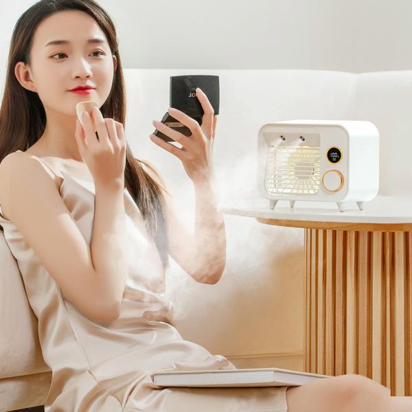 Best LED Portable Mini Personal Rechargeable Air Conditioner Water Cooling USB Cooler Fan