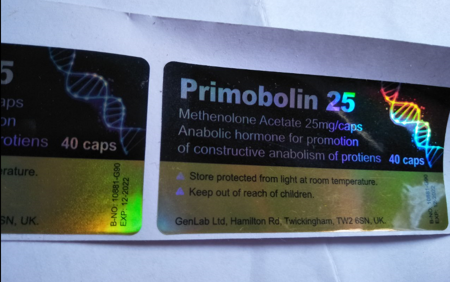 Ярлыки пробирки Tren Enanthate 200mg с логотипом лазера проштемпелевали