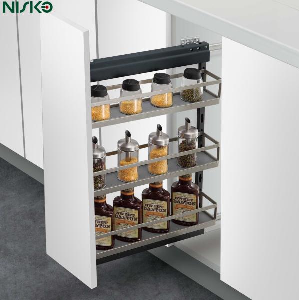 Solución de almacenamiento de botellas de especias de 3 niveles