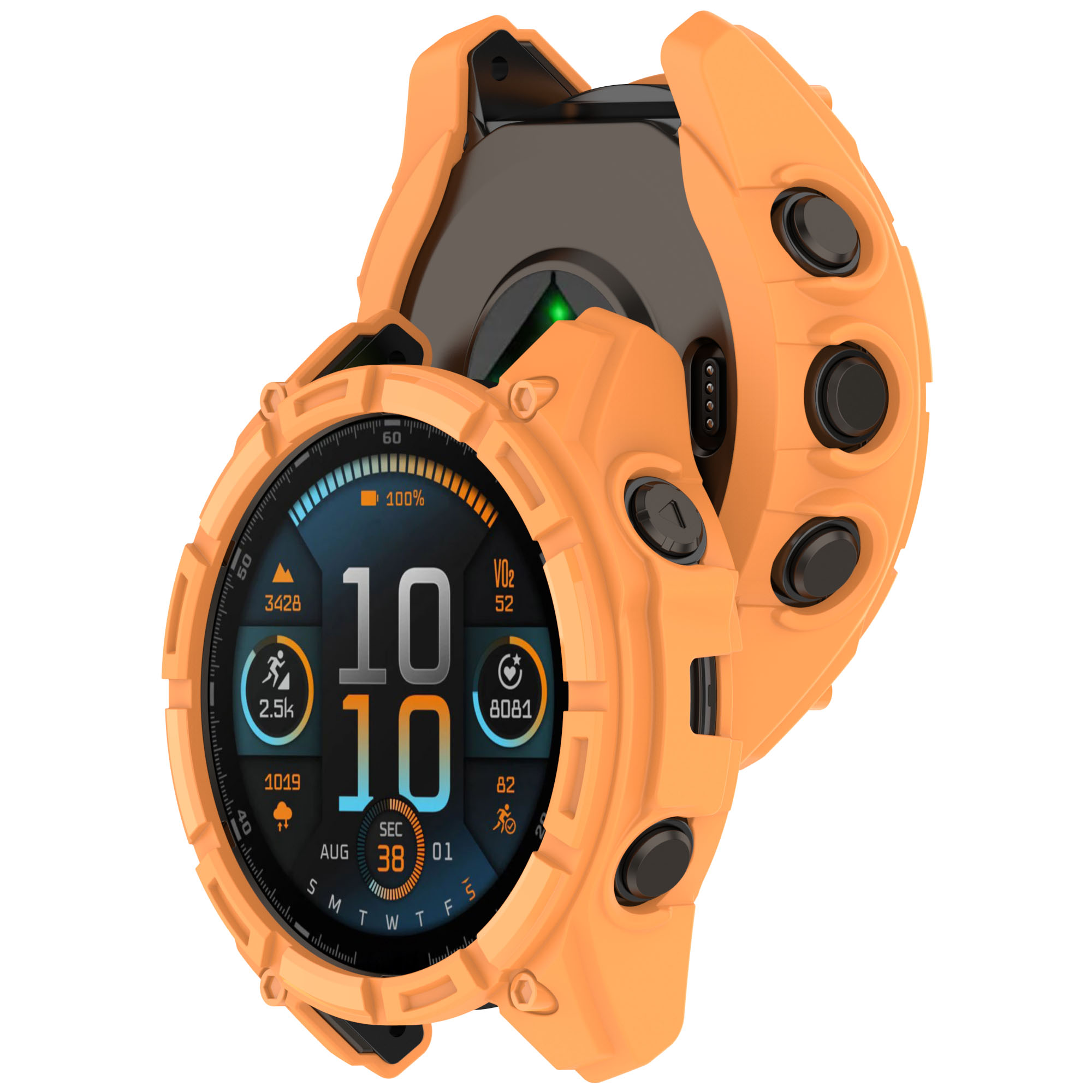 Bumper Frame Cover Half Wrap Protective Case for Garmin Fenix8 Solar 51mm 47mm Armor Case Anti-scratch Watch Case