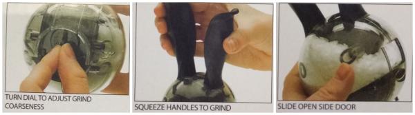 FB132910 Creative Rabbit shape easy operate manual grinder PS/ABS material