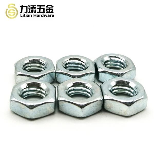 316 Stainless Steel Metal Hex Nut Zinc Flake Coated Chrome Plated M3