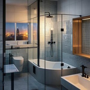 Versatile Shower Room Custom Tempered Glass And Float Glass 12mm