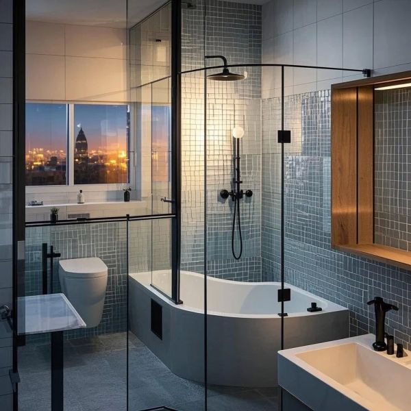 Versatile Shower Room Custom Tempered Glass And Float Glass 12mm