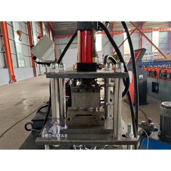 Perforated rolling shutter door roll forming line in Venezuela