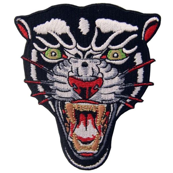 Machine Embroidered Cloth Badges Sew On Custom Tiger Animal Logo