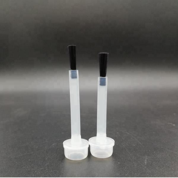 PP Bristle Nail Polish Brush Cleanup Durable Flat Arc Top