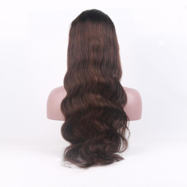 130% Density Body Wave Full Cuticle 20inch Glueless Full Lace Wig With Baby Hair