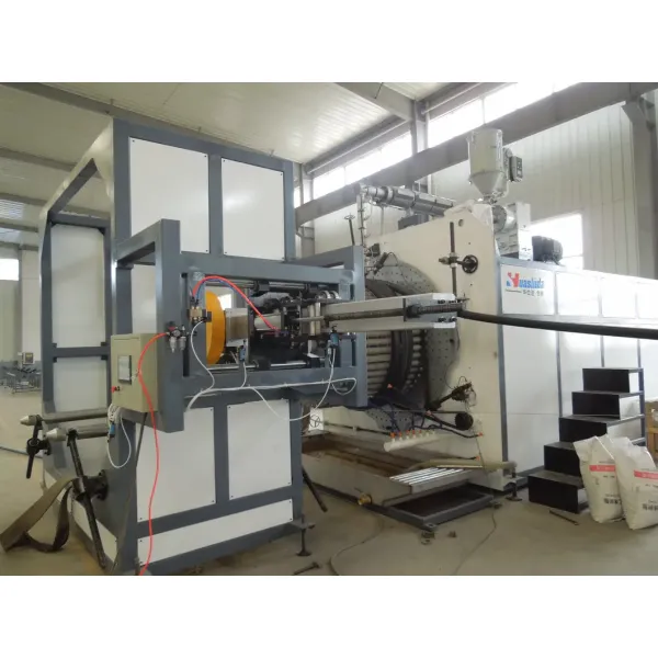 Large-Diameter Hollow-Wall Corrugated Spiral Wound Pipe Production Line with Unique I-shaped Wall Structure and Automatic Single-Screw Extrusion