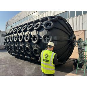 Heavy Duty Black Marine Fender for Pressure Installation Rubber Construction