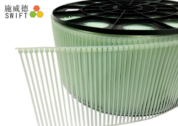 Heat Resisting Strip Cable Ties W2.5mm * L100mm With 8kg Tensile Strength