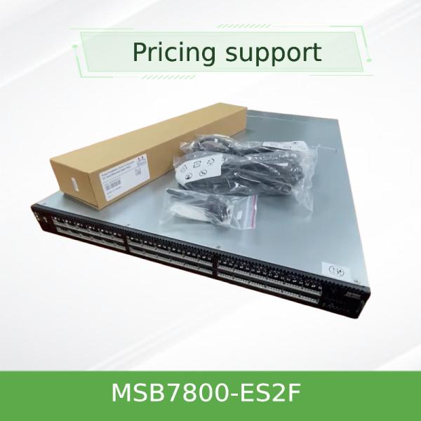 MSB7800-ES2F 100Gb/s InfiniBand Switch – 36 x QSFP28, 90ns Latency, Ideal for HPC & AI Clusters
