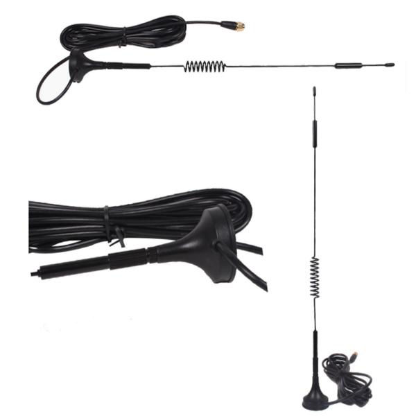 3m RG174 Cable Uhf Magnetic Mount Antenna 2.4G Magnetic Base Connector 698~2700MHz