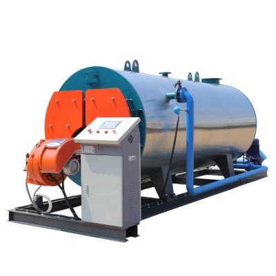 0.35MW-7MW Gas Diesel Oil Fired Hot Water Boiler for hotel bathing room heating