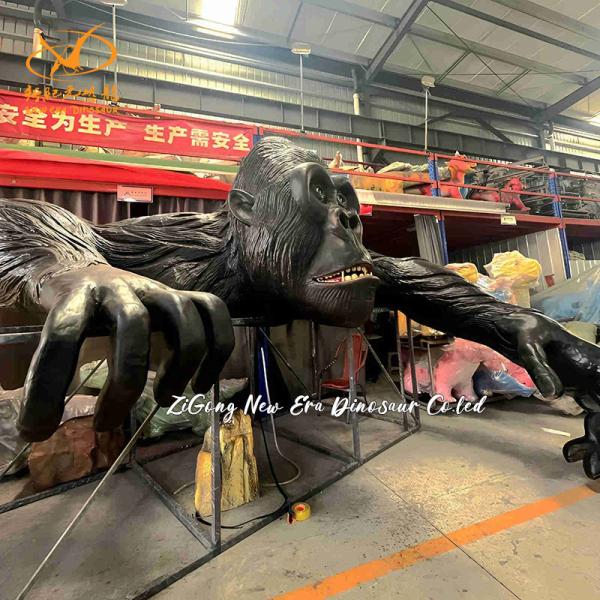 Vivid Robotic Lifesize Animatronic Animal Chimpanzee for Themed Park