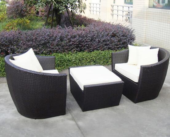 Leisure Aluminium PE Rattan Wicker Sofa sets Outdoor Garden Backyard wicker Patio sofa furniture