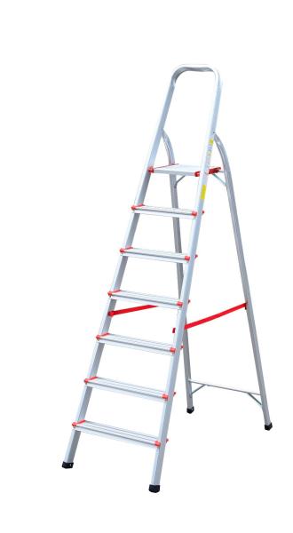 Anti Slip 1.88m 7 Step Aluminium Telescopic Ladder