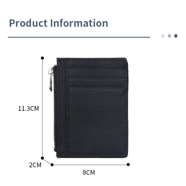 Custom Logo Accepted Newest Minimalist Front Pocket Rfid Wallet Card Holder For Men