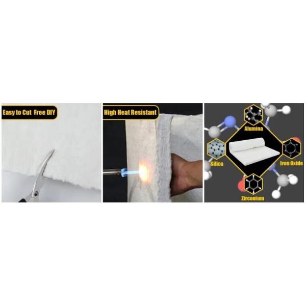 1400 Ceramic Fiber Heat Insulation Blanket Paper Refractory Alumina Silcate Fiber Blanket For Oven