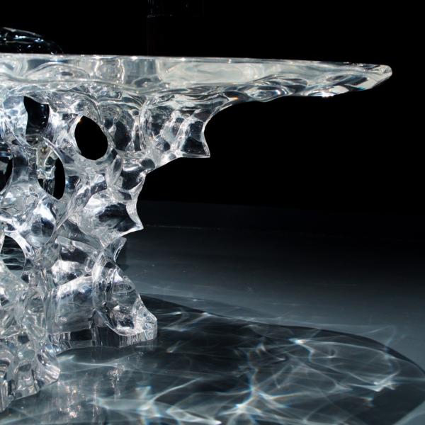 Clear Acrylic Furniture Dining Chair No Assembly High Stability