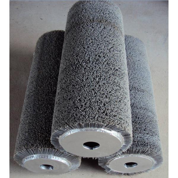 Cepillo de nylon del rodillo del abrasivo del 100% para el grado superior de madera de pulido con el filamento de Du Pont con el diámetro modificado para requisitos particulares