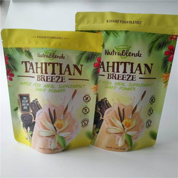 Les sacs d'emballage de casse-croûte de Doypacks Mylar, le papier d'aluminium tiennent les sacs zip-lock pour des fruits secs